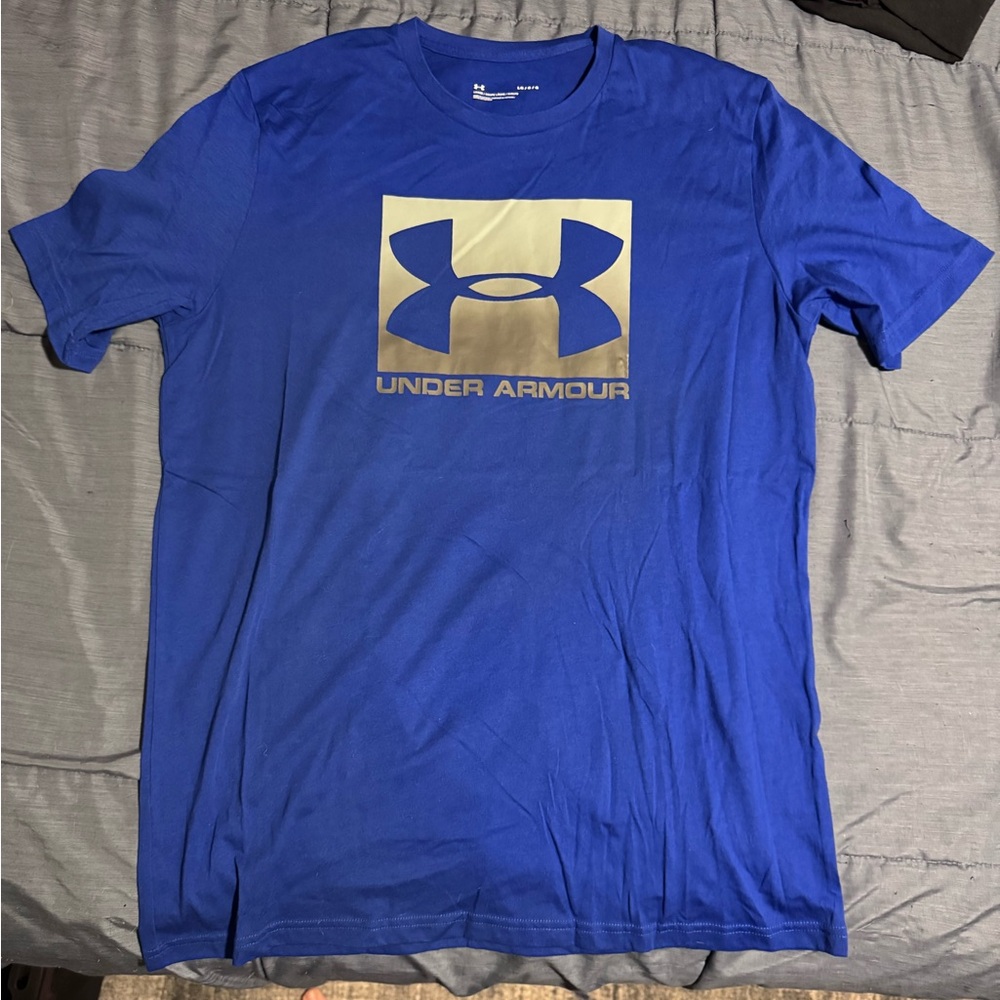 Under Armour Men's Short Sleeve Tee in Blue and Gray